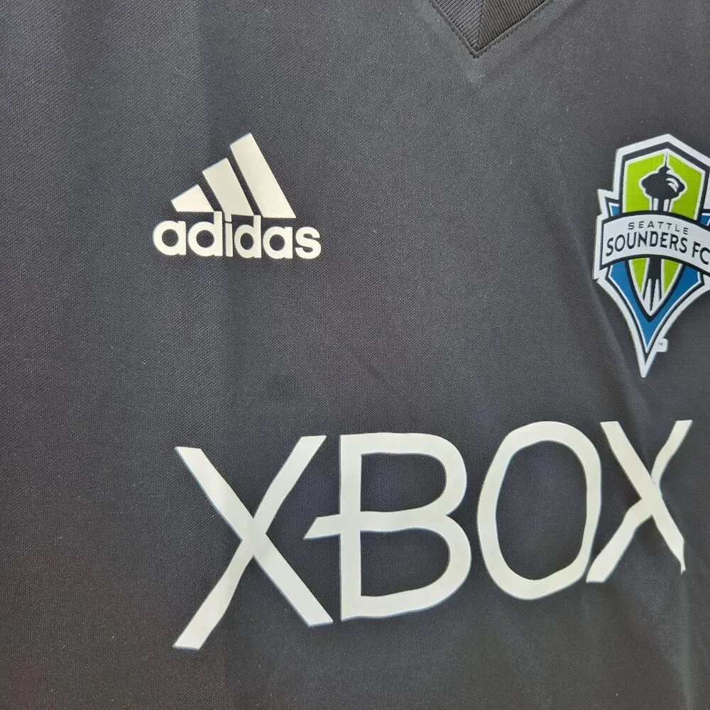 Adidas Seattle Sounders FC Training Jersey Xbox MLS Soccer 08 2016  Medium Black